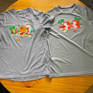 Youth Under Armour t shirt set - size youth medium - great condition-SET OF 2